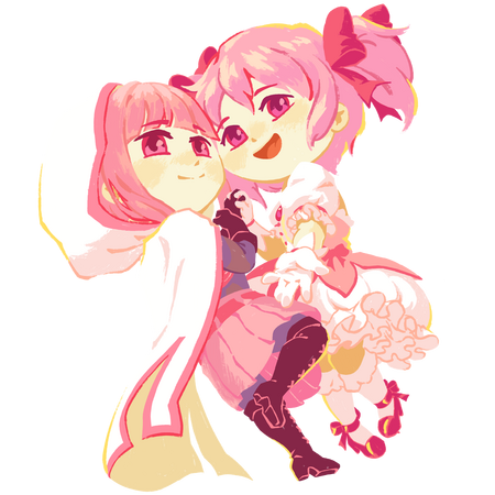 Magia Record - Iroha and Madoka Chibis