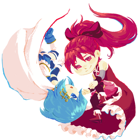 Madoka Magica - Kyouko and Sayaka Chibis